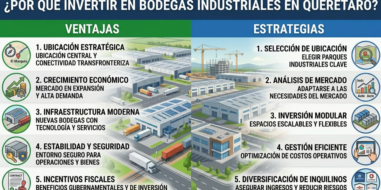 Inversión en Bodegas Industriales en Querétaro